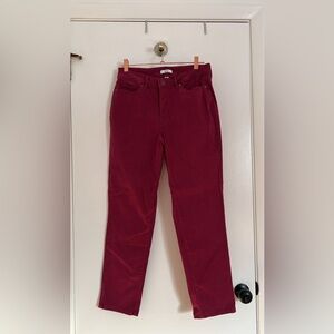 Croft & Barrow Magenta Corduroy Pants